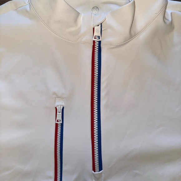 G/Fore Men’s Daytona Color Block Men's Golf Quarter Zip White Like New Large - Picture 11 of 11